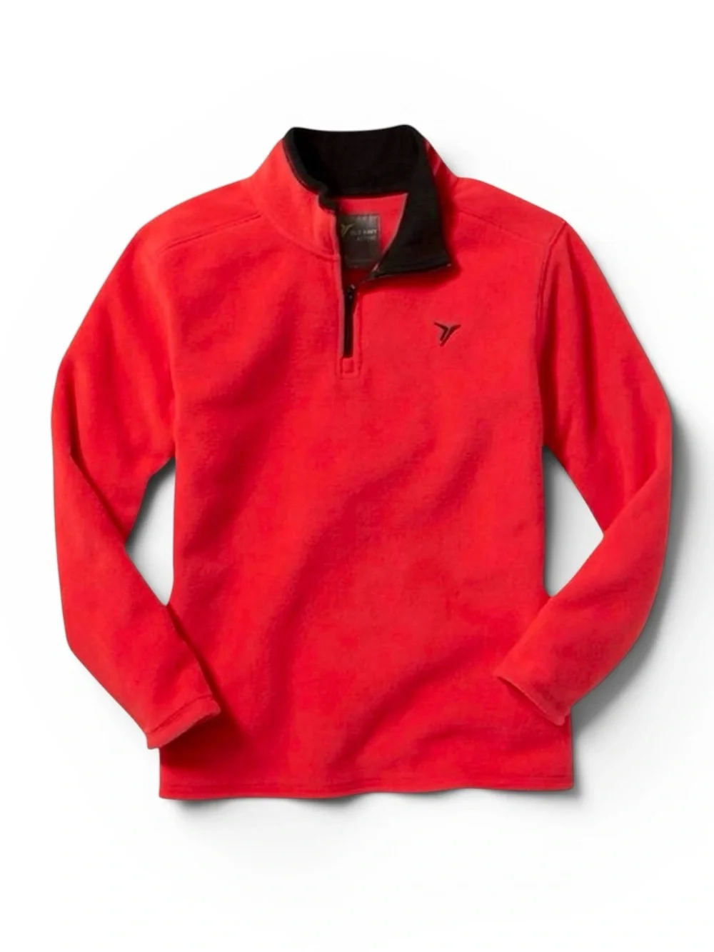 Old Navy Kids Red Fleece 1/4 Zip Pullover Warm Outdoor Hiking Layer Size 8